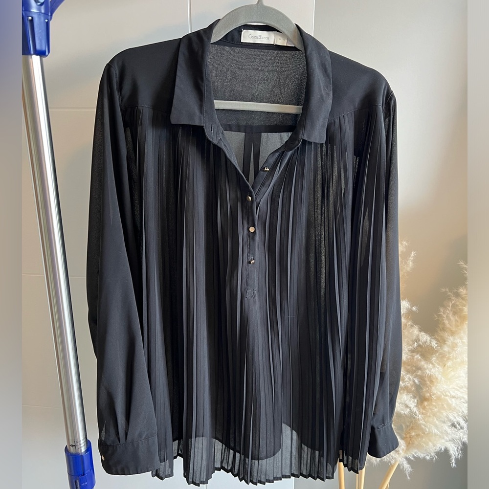 Costa Blanca Sheer Black Long Sleeve - XL